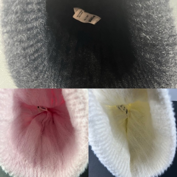 Victoria’s Secret PINK Fuzzy Feels Beanie Hats Bundle Black White Pink One Size main image 13